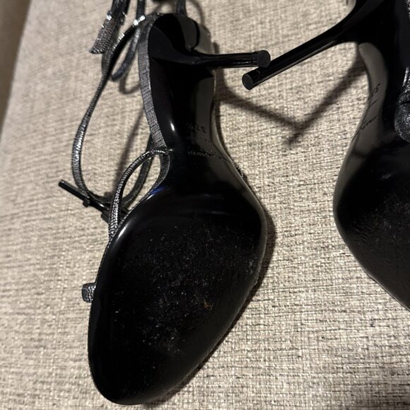 Yves Saint Laurent Cassandra Heels Metallic Leather - Picture 6 of 14